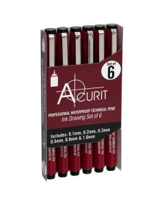 Acurity Waterproof Technical Pens Set of 6