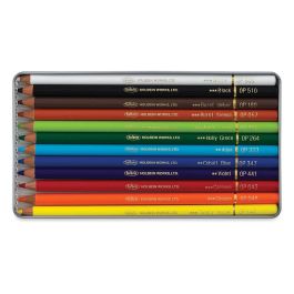Holbein Artist Colored Pencil Tin Set of 12 - Pastel Colors