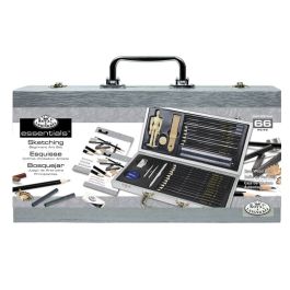 85pc Royal Brush Essentials Beginner Mixed Media Wood Box Set