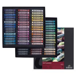 Rembrandt Soft Pastels Cardboard Box Set of 45 Full Sticks - Assorted Colors