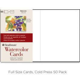 Strathmore Watercolor Cards, 5in x 7in, 50/Pkg. 