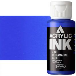 Holbein Acrylic Ink - Super Opaque Black 100ml