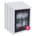 Gotham Complete White, 12"x16" Frame w/ Glass + Backing (Box of 4)