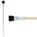 First Impressions Black Bristle Brush Long Handle, 3/4" Flat (Individual)