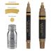 Artfinity Rich Metallic Marker + Ink Gold Set of 3, Assorted Nibs