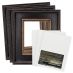 Duo Centurion 24"x30" Oil Primed Linen Panel + Black/Gold Museum Plein Aire Frame 3 Pack