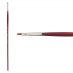 Princeton Velvetouch Synthetic Long Handle Series 3900 Brush, Flat Size #2