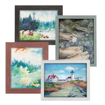 S & E TEACHER'S EDITION 10 Pcs Stretched Canvases with Multi Size Pack,  4x6, 6x8, 8x10, 10x12, 12x14, for Painting, Acrylic Pouring, Oil Paint 