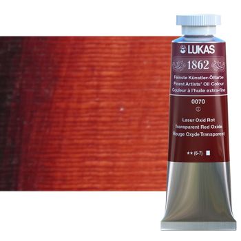 LUKAS 1862 Oil Color Transparent Red Oxide, 37ml