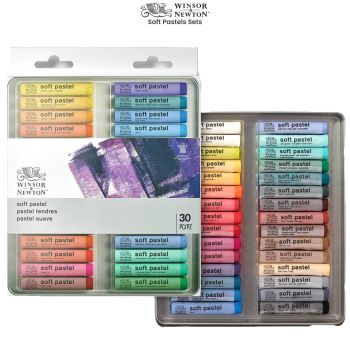 Winsor & Newton Soft Pastel Wood Box Vintage Set