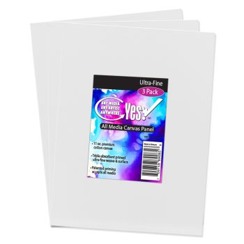 Yes 3X5" All Media Canvas Panel Pack of 3