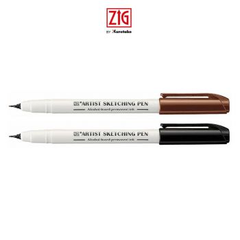 Zig Artist Sketching Pen	Sepia & Black