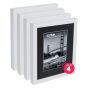 Gotham Complete White Deep 9x12 Frame w/ Glass + Backing (Box of 4)