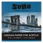 SoHo 180 GSM Acrylic Canvas Paper Pad 8x8in 20-Sheets