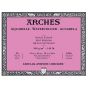 Arches Watercolor Block 12"x16", 140lb Hot Press, 20 Sheets Natural White