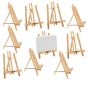 Artistry Wood Display Easel, Small Bamboo - Pack of 10