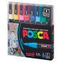 Posca Acrylic Paint Marker 0.9-1.3mm Fine Tip Basic Colors Set of 8