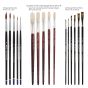 Brushes in the Casey Baugh Brush Set of 16 Mixed  Set