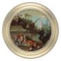 Ambiance Round Frame - Champagne Silver, 5" Diameter