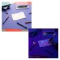 Dries clear & reveals glowing ink colors with ultraviolet light