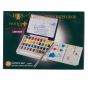 Holbein Artists' Watercolor Palm Box Set of 36, Half Pans Packaging