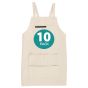 New York Central Professional Cross-Back Apron Natural 10 Pack
