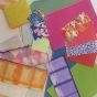 Includes solid and patterned Japanese washi papers