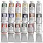 LUKAS Studio Oil Color Portrait Set of 17, 37ml w/ 1 Free White Tube & Mezzo Straight Rack #2