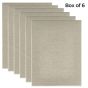 Senso 8x10" Clear Primed Linen Canvas 3/4" Set of 6