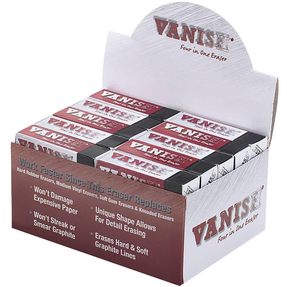 Vanish 4-In-1 Artist Eraser Replaces Gum Rubber Vinyl And Kneaded Erasers -  3 Pack 