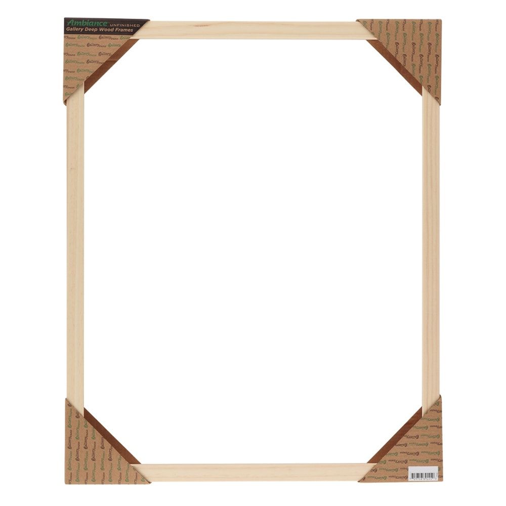 Ambiance Unfinished Wood 5x7 Gallery Frame, 3/4 Deep