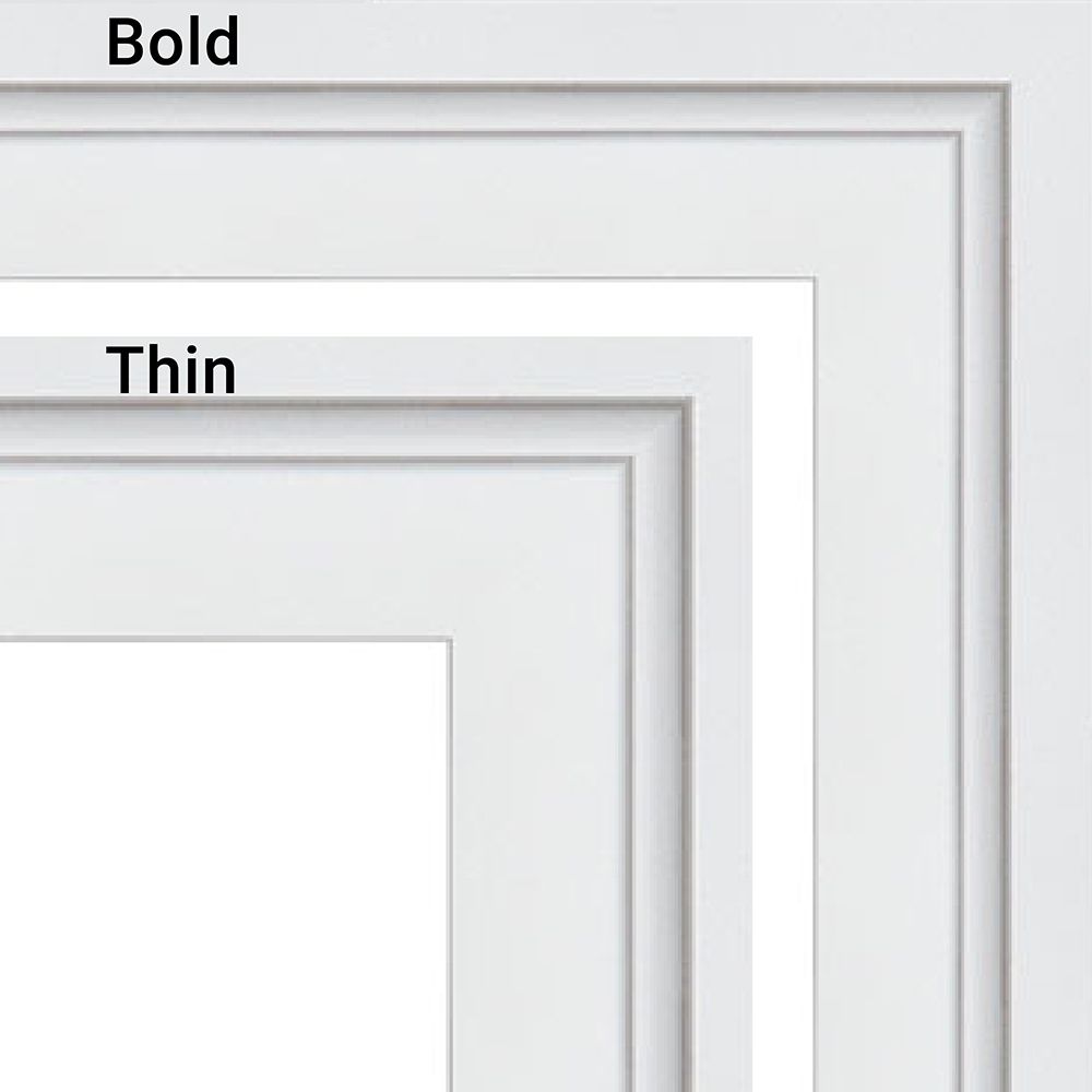 Ampersand Float Frame 1.5 inch Bold 16x20 White