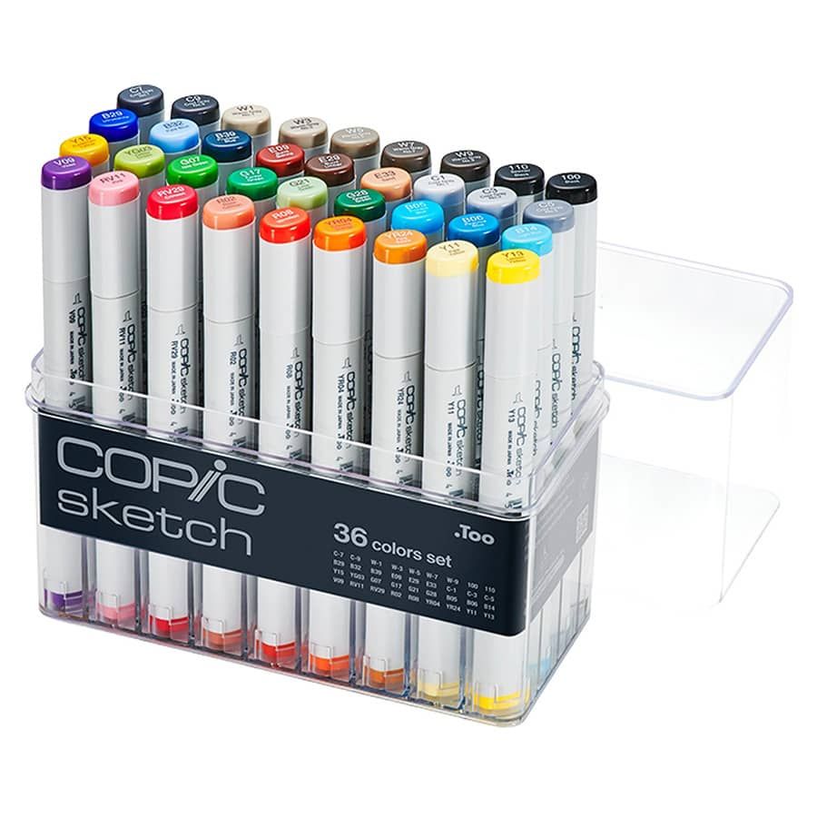 Simple Craft Colored Dual Tip Brush Pens - 36 Colors