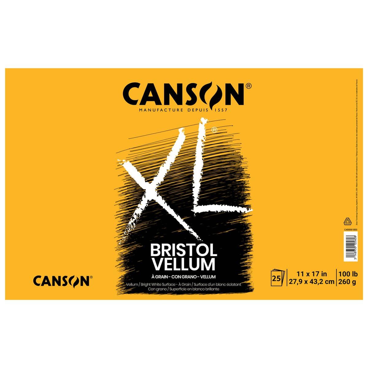 Canson - XL Bristol Pad - Vellum - 11 x 17