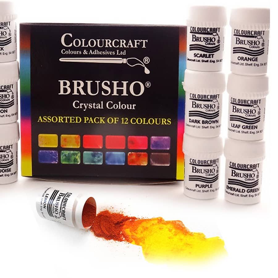 Brusho Crystal Colours Set 24/Pkg