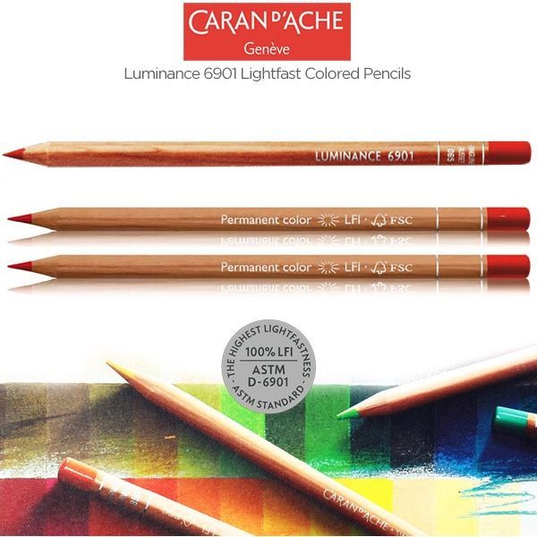 Caran d'Ache : Luminance 6901 : Color Pencil : Wooden Box Set of 76