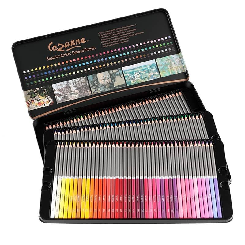 Cezanne - Juego de lápices de colores profesionales de 120 colores, calidad  de artista, minas de núcleo suave para dibujo, arte, dibujo, sombreado