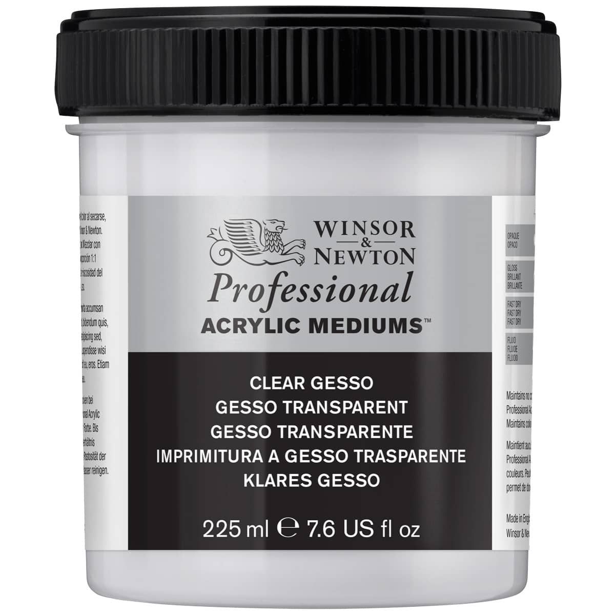 Winsor & Newton Professional Acrylic Gesso 450ml Clear