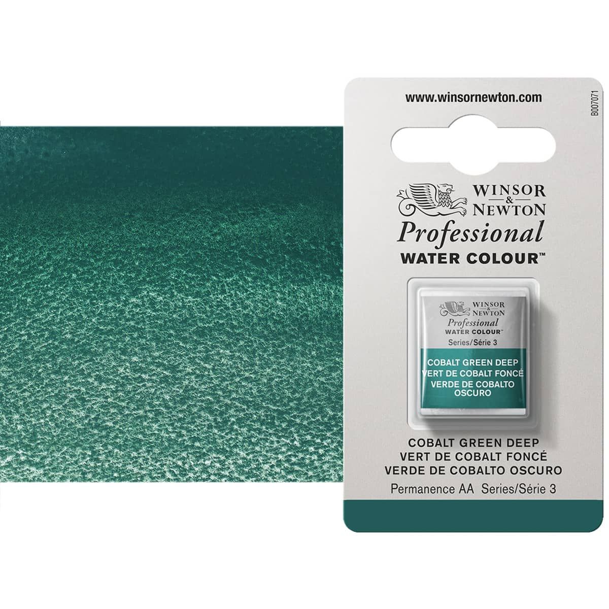 Winsor & Newton Half Pan Professional Water Colour, Cobalt Turquoise Light