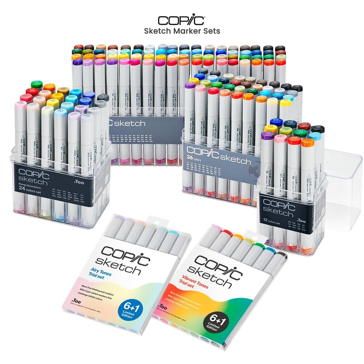 COPIC Sketch Markers Set E Set of 72