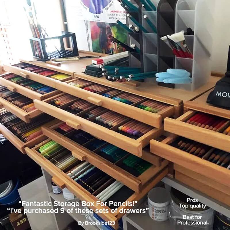 Creative Mark 3 Drawer Wood Storage Box – Jerrys Artist Outlet