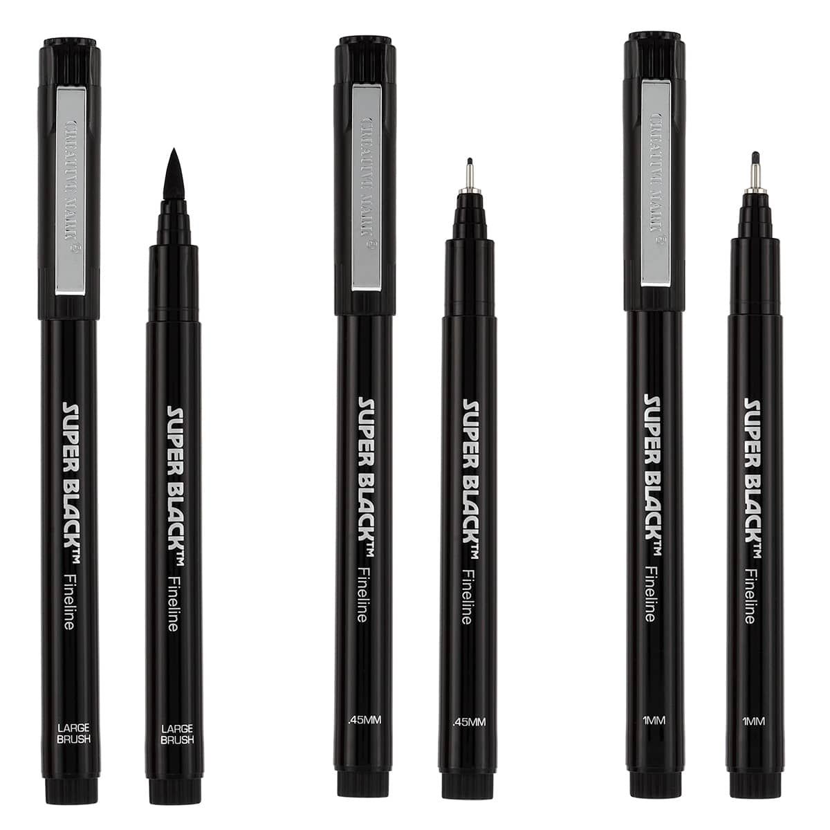 Black Micro pen Fineliner fineliner Pen Set 9 ink Pens Black - Temu