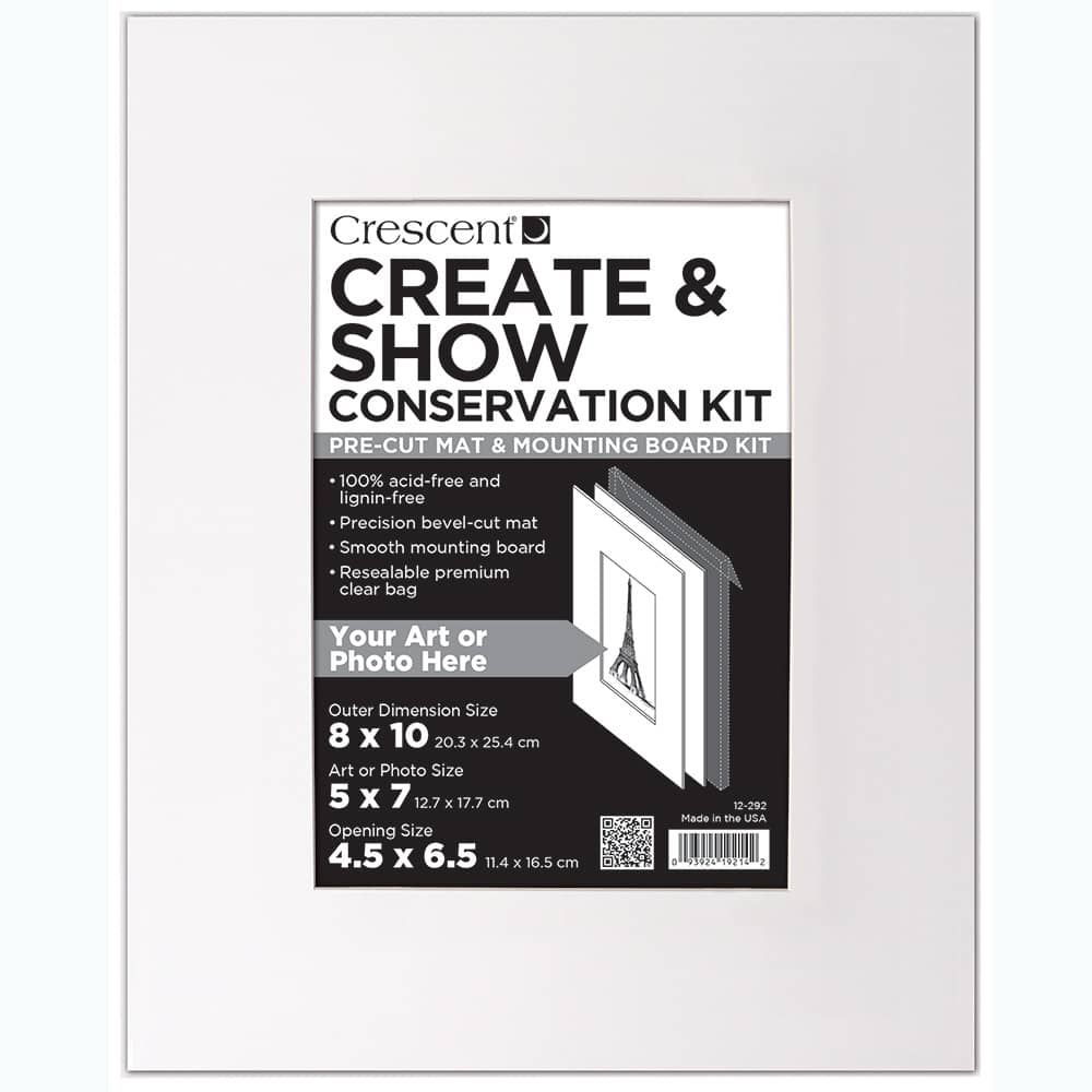 16x20 Mat for 8x10 Photo - Precut White with Black Core Picture Matboard  for Frames Measuring 16 x 20 Inches - Bevel Cut Matte to Display Art