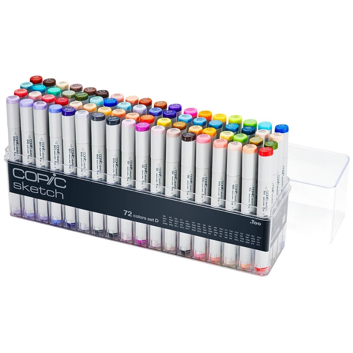 72 Markers Artist Set Set of 72 Marker Pens, Brush & Chisel Twin