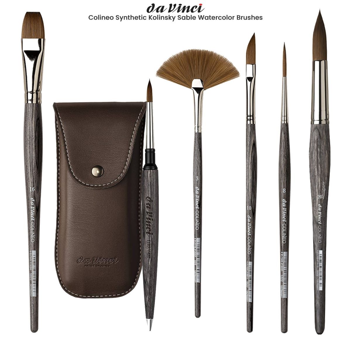 da Vinci Colineo Synthetic Kolinsky Sable Brushes