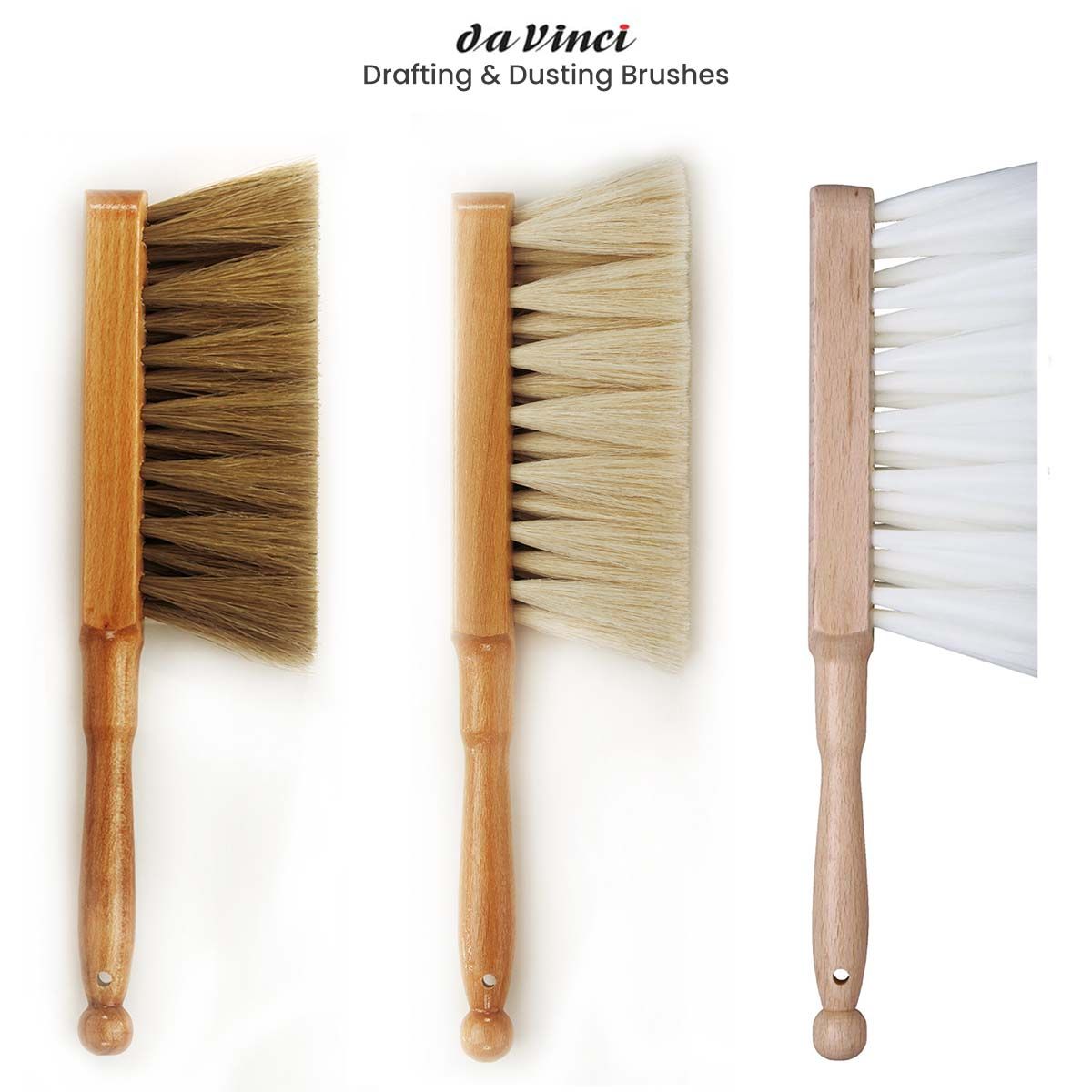 da Vinci Synthetic Drafting and Dusting Brushes