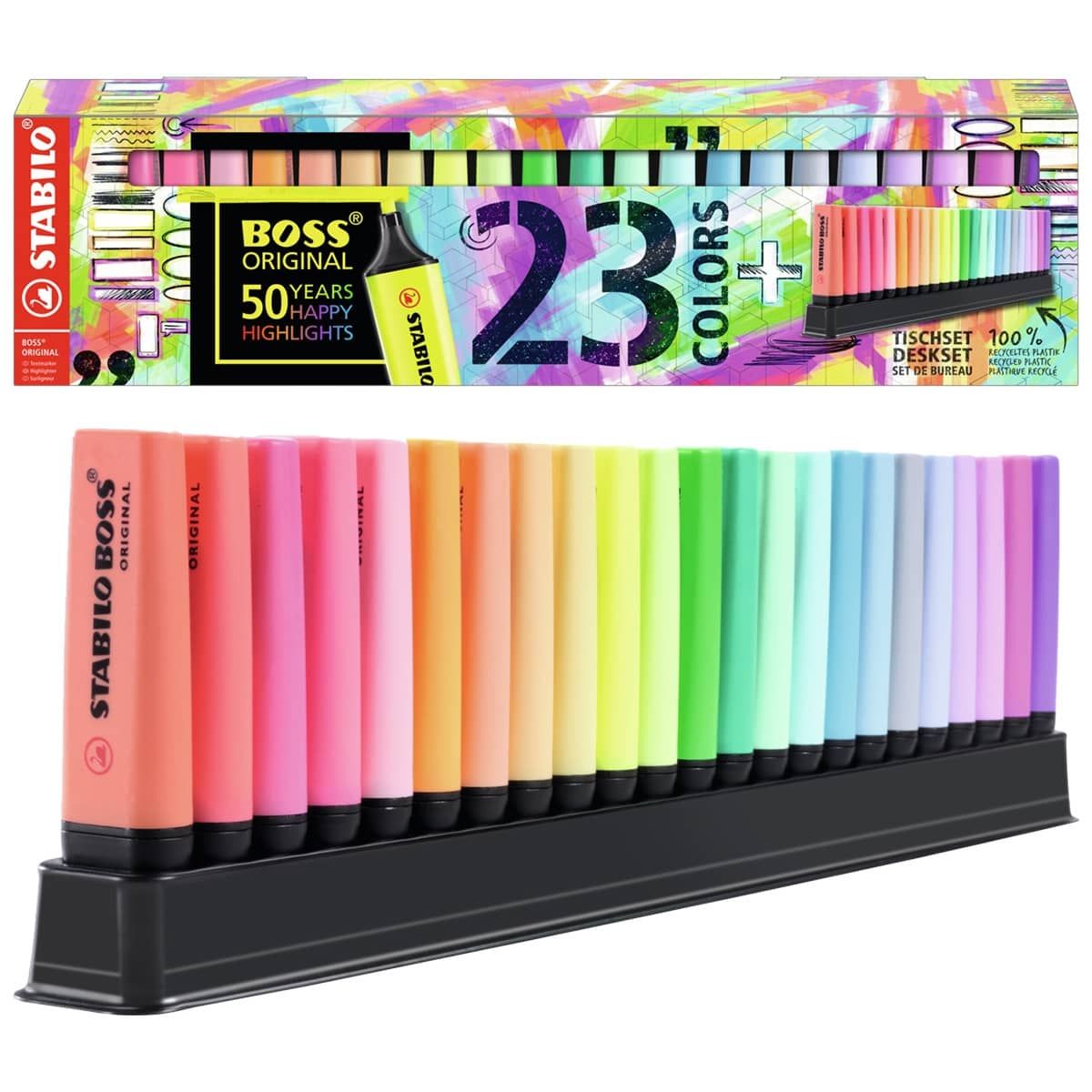 Highlighter STABILO BOSS ORIGINAL - desk set 15 colors