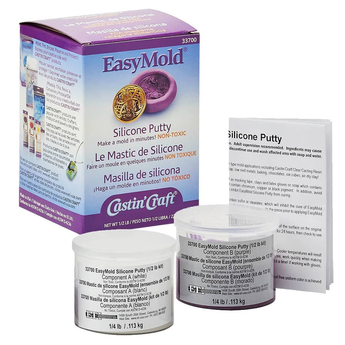 EasyMold Silicone Molding Putty, Paste, & Rubber