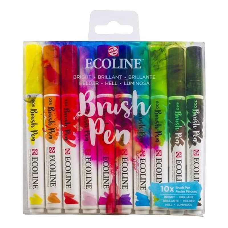 5-Color Primary Ecoline Brush Pen Set