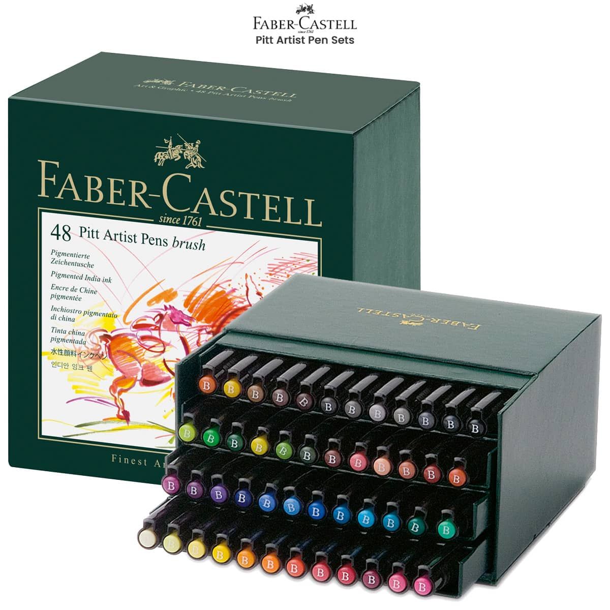 Faber-Castell PITT Artist Pen Sets - Encre noire en plumes